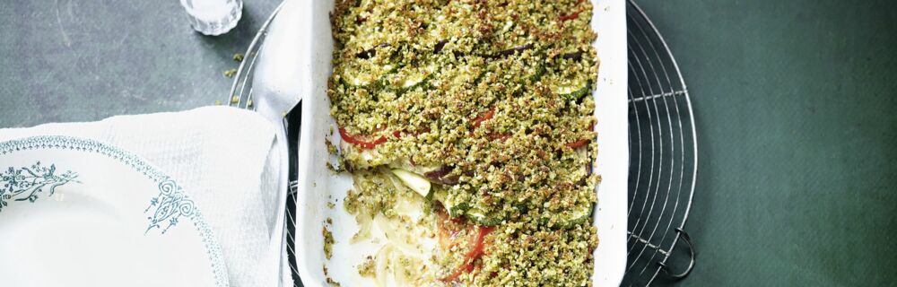 Gemüse-Tian mit Kräuter-kruste Gemüse-Tian mit Kräuter-kruste