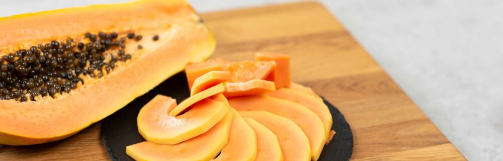 Papaya schneiden Papaya schneiden