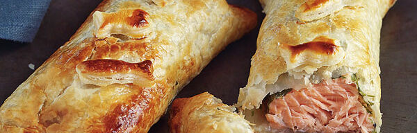 Kräuterlachs im Blätterteig Kräuterlachs im Blätterteig