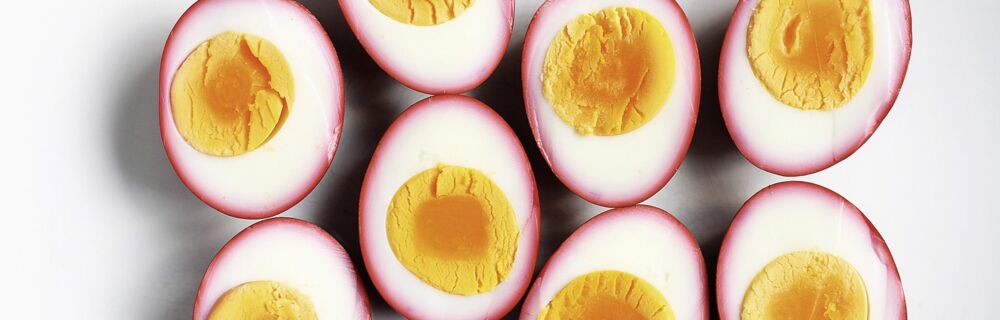 Rote-Bete-Eier Rote-Bete-Eier