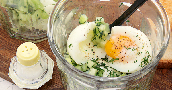 Eier im Glas mit Gurken Rezept Küchengötter