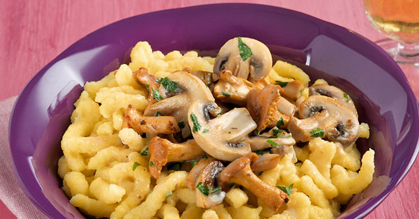 Spätzle mit Pilz-Rahmsauce Rezept | Küchengötter