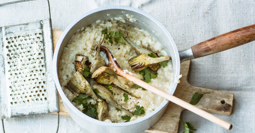 Artischocken-Risotto Rezept | Küchengötter