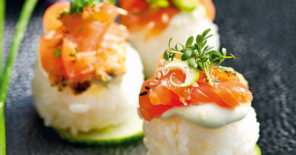 Bunte Sushi-Bällchen Rezept | Küchengötter