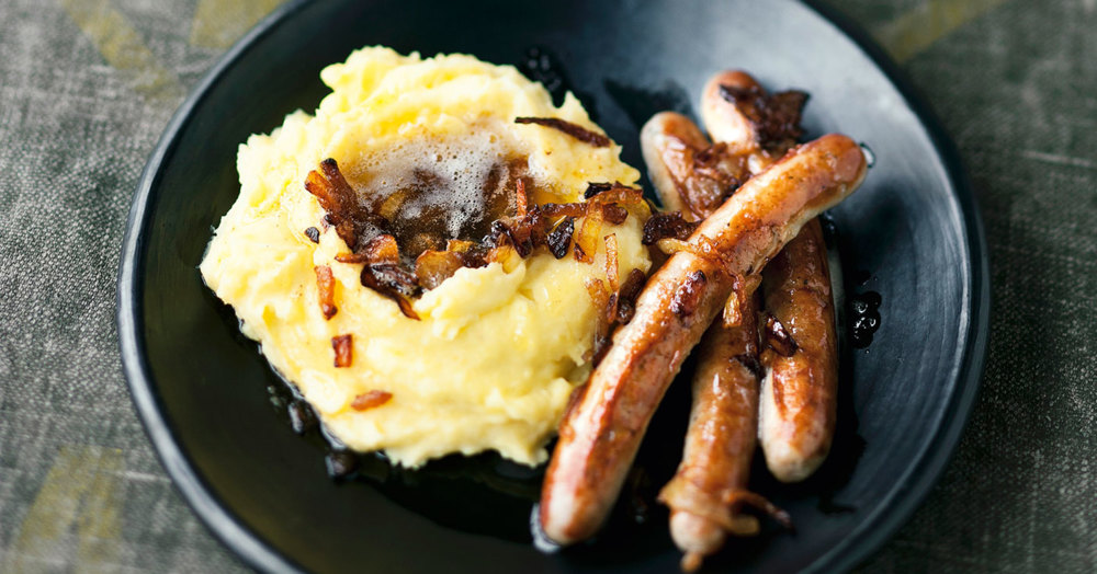 Kartoffelpüree mit Röstzwiebeln Rezept | Küchengötter