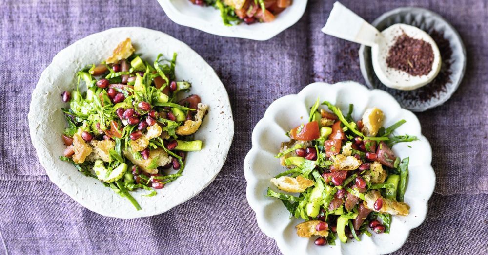 Fattoush mit Granatapfel Rezept | Küchengötter