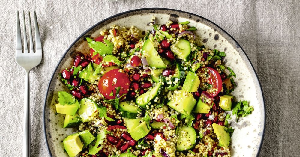 Quinoa-Salat mit Granatapfel Rezept | Küchengötter