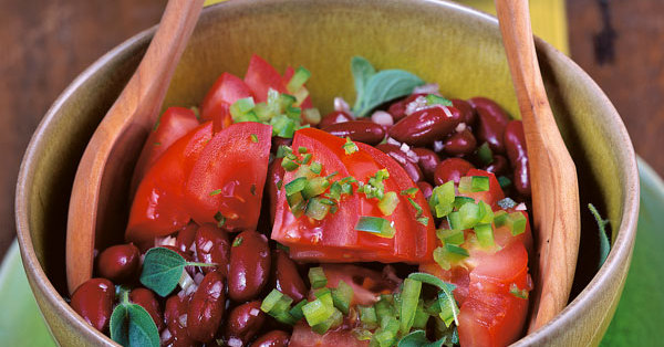 Roter Bohnensalat mit Schafkäse Rezept | Küchengötter