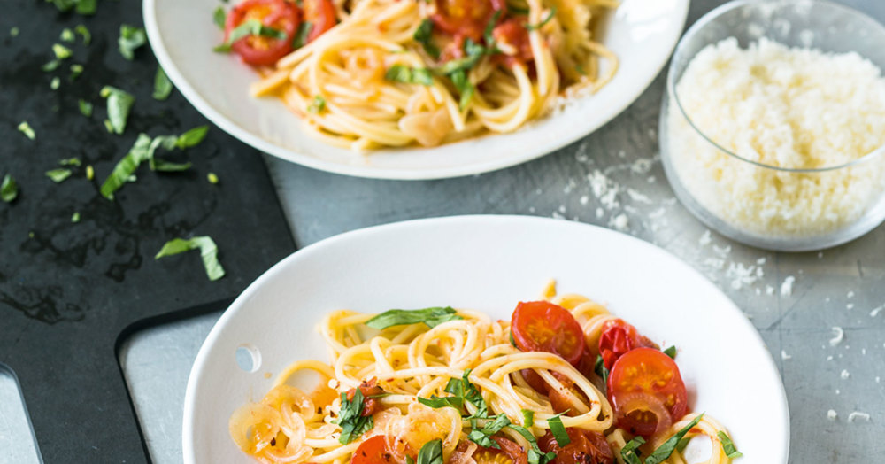 Spaghetti mit Tomaten – One Pot Pasta | Küchengötter