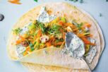 Wraps mit Gemüse und Kräutercreme Wraps mit Gemüse und Kräutercreme