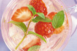 Bowle mit Minze & Erdbeeren Bowle mit Minze & Erdbeeren