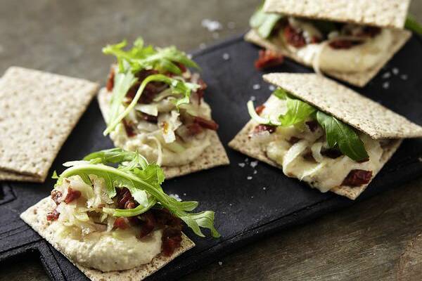 Cracker-Wiches mit Cashew-Käse-Creme Rezept | Küchengötter