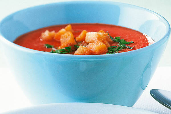 Kalte TomatenGurkenSuppe Rezept Küchengötter