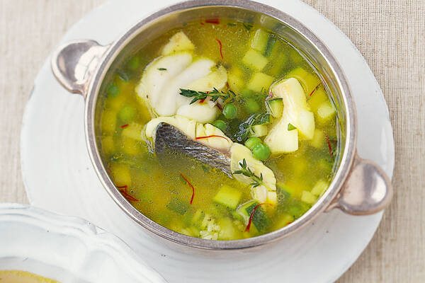 Reis-Fischsuppe mit Safran Rezept | Küchengötter