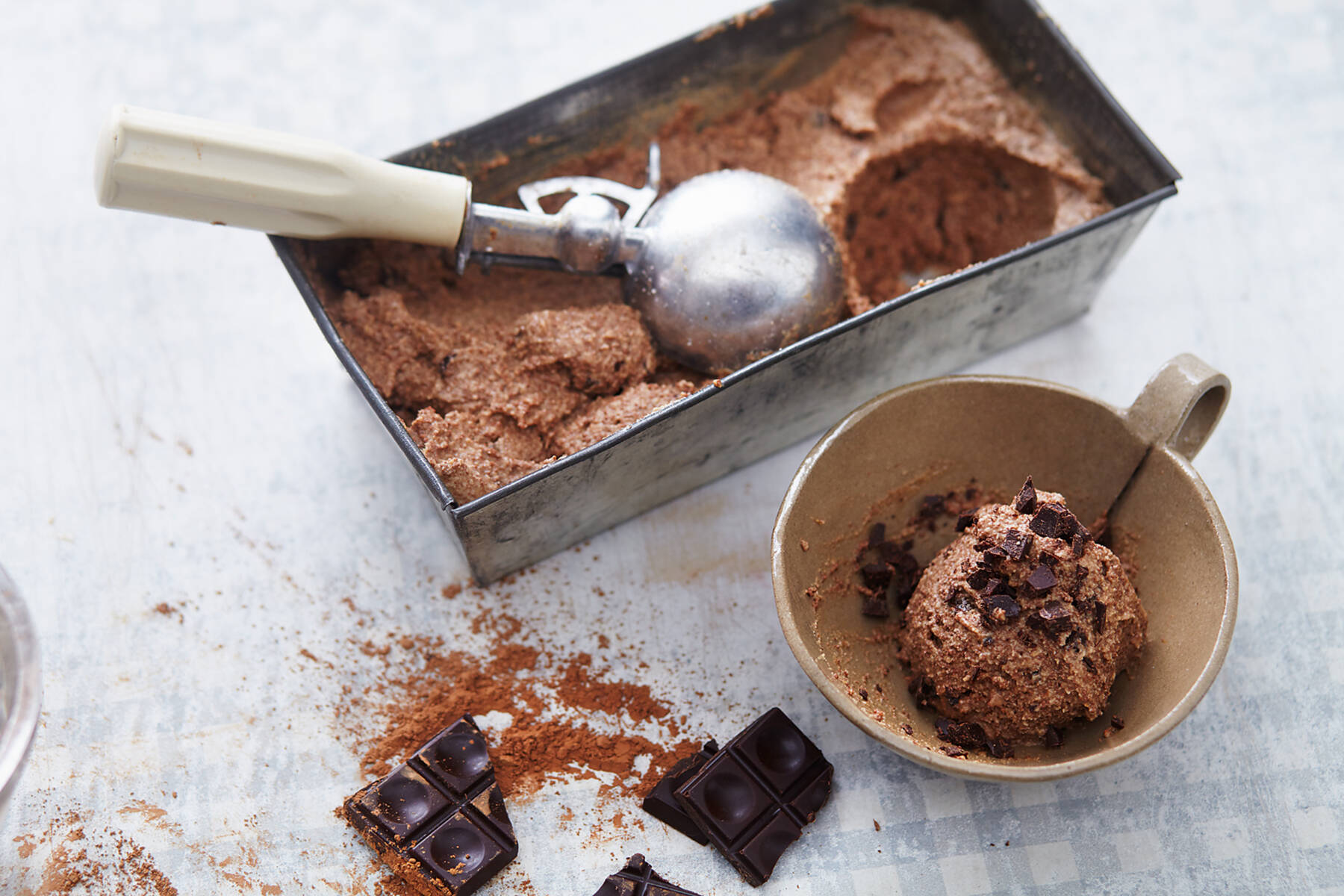 Schokoladen-Nuss-Eis mit Mesquite Rezept | Küchengötter