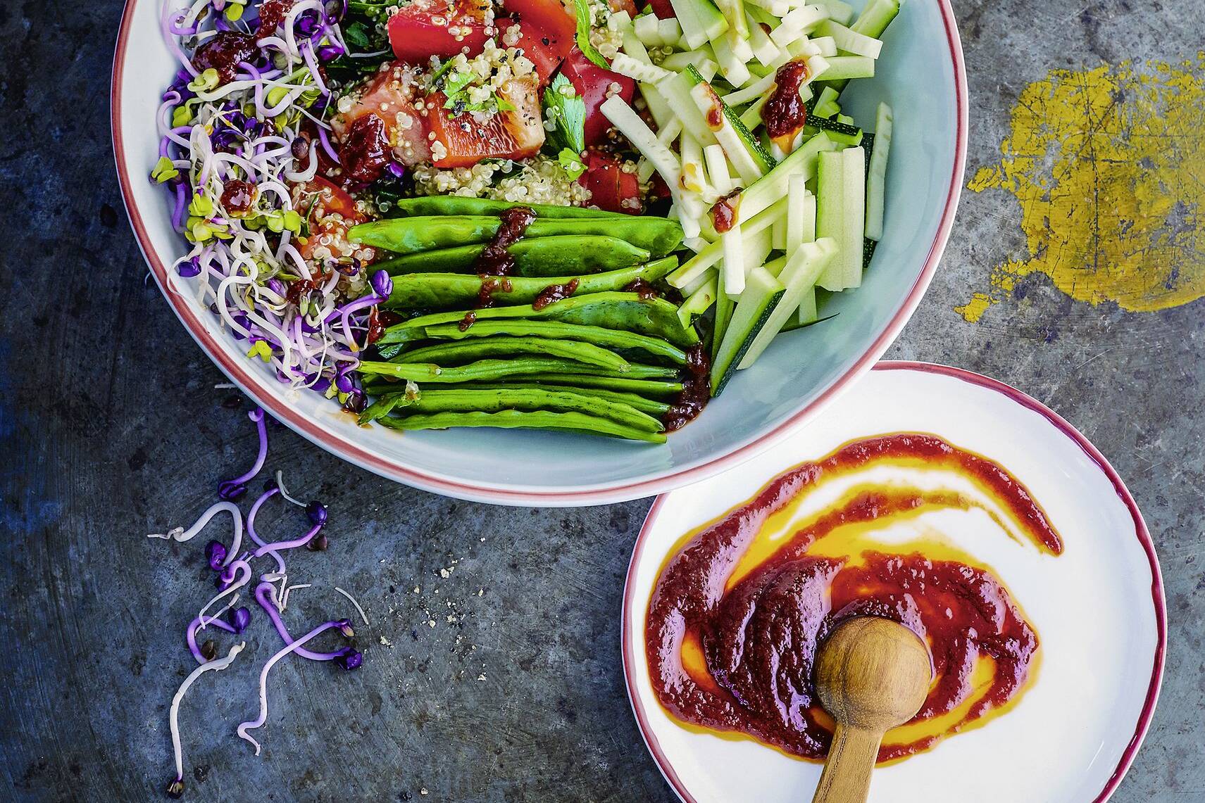 Orientalische Veggie-Bowl Rezept | Küchengötter