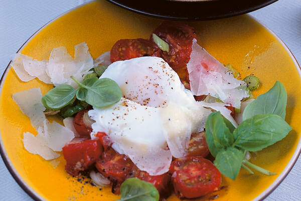 Pochierte Eier Auf Salat — Rezepte Suchen