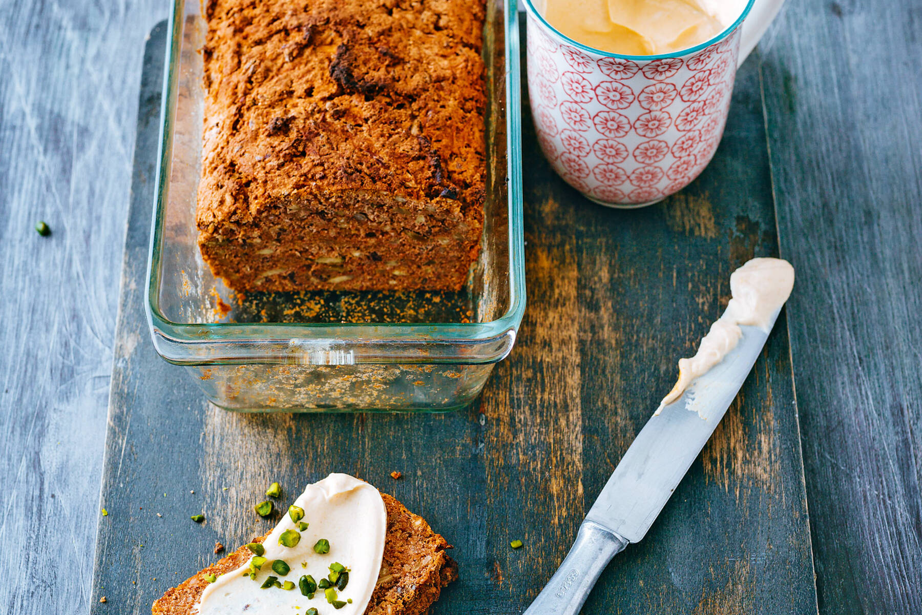 Apfelbrot Mit Sanddorn Quark Dip Rezept Glutenfrei Kuchengotter