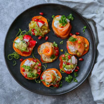 Belegte Süßkartoffel Chips Belegte Süßkartoffel Chips