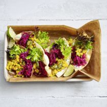 Mini-Tostadas mit Mango-Salsa Mini-Tostadas mit Mango-Salsa