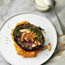 Ofenrotkohl auf Kürbisstampf Ofenrotkohl auf Kürbisstampf