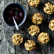 Fruchtige Muffins mit Brombeerkompott Fruchtige Muffins mit Brombeerkompott