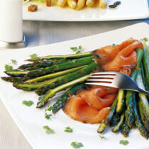 Spargel und Graved Lachs Spargel und Graved Lachs