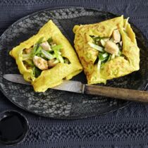 Asiatische Pfannkuchenpäckchen Asiatische Pfannkuchenpäckchen