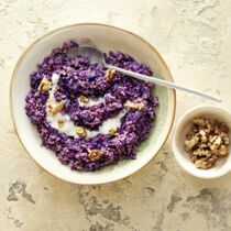 Hirsotto mit Rotkohl Hirsotto mit Rotkohl