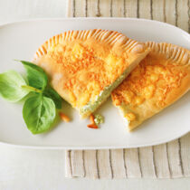 Teigtaschen mit Ziegenfrischkäse Teigtaschen mit Ziegenfrischkäse