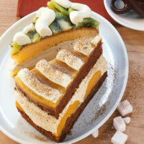 Cappuccino-Pfirsich-Torte Cappuccino-Pfirsich-Torte