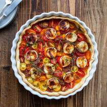 Tomaten-Tarte mit Ziegenkäse Tomaten-Tarte mit Ziegenkäse