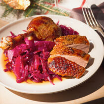 Gänsebraten mit Rotkohl Gänsebraten mit Rotkohl