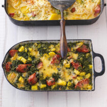 Grünkohl-Salami-Auflauf Grünkohl-Salami-Auflauf