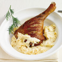 Gänsekeulen auf Fenchel-Rahm-Kraut Gänsekeulen auf Fenchel-Rahm-Kraut