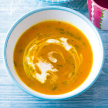 Kürbissuppe mit Kokossahne Kürbissuppe mit Kokossahne