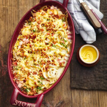 Chicoréegratin mit Senfsahne Chicoréegratin mit Senfsahne