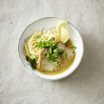 Scaloppine al limone mit Bavette Scaloppine al limone mit Bavette