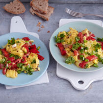 Rührei mit Paprika und Sardellen Rührei mit Paprika und Sardellen