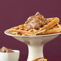 Waffeln mit Schokosahne Waffeln mit Schokosahne