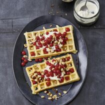 Sauerteigwaffeln mit Beeren Sauerteigwaffeln mit Beeren