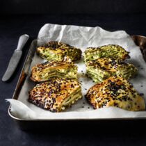 Fetaküchlein mit Rucola und Orange Fetaküchlein mit Rucola und Orange