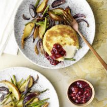 Camembert mit Bohnen Camembert mit Bohnen