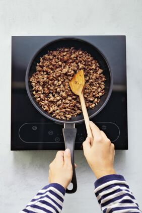 Mais-Hackfleisch-Wraps mit Salsa Mais-Hackfleisch-Wraps mit Salsa