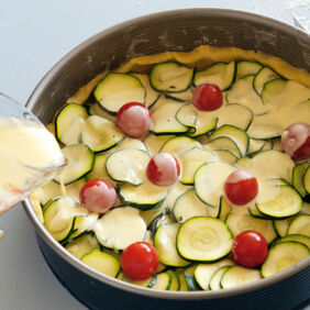 Zucchini-Tomaten-Quiche Zucchini-Tomaten-Quiche