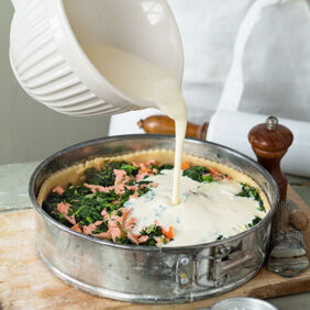 SPINATQUICHE MIT LACHS SPINATQUICHE MIT LACHS