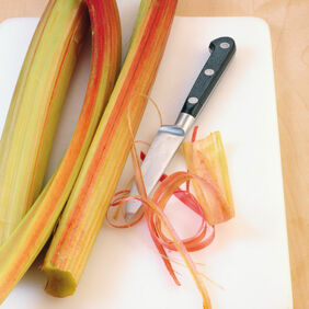 Herrencreme mit Rotweinrhabarber Herrencreme mit Rotweinrhabarber