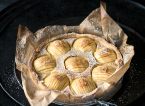 Sonntags Apfelkuchen Mit Teiggitter Rezept Kuchengotter