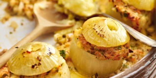 Gefüllte Zwiebeln mit Bergkäse Gefüllte Zwiebeln mit Bergkäse