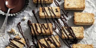 Zebrakonfekt mit Macadamianüssen Zebrakonfekt mit Macadamianüssen